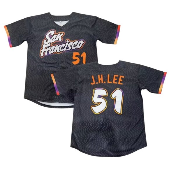 Unbranded Other - San Francisco Giants Jung Hoo Lee #51 City Connect Baseball Jersey Black